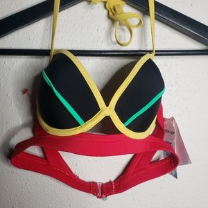 Zumiez Rasta push up bra